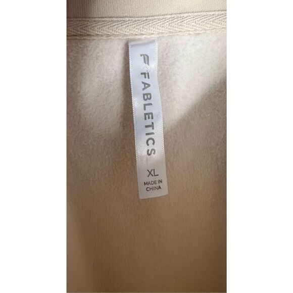 Fabletics Beige Super Soft Asymmetrical V-Neck Sweater - Picture 2 of 4